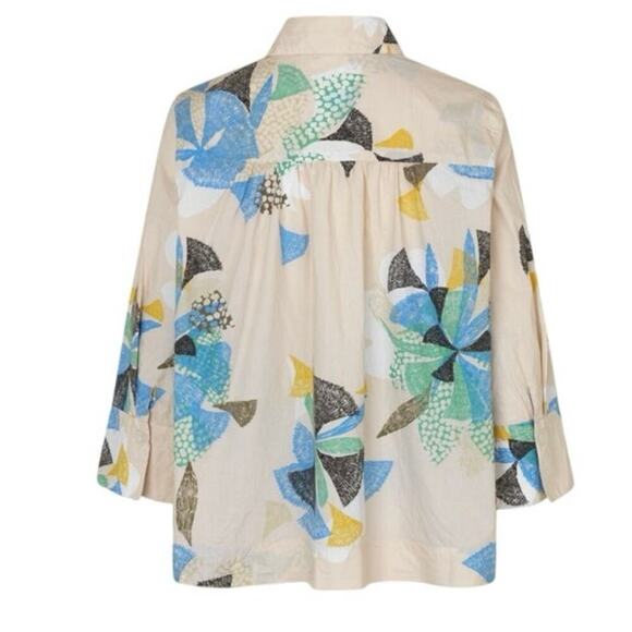 MAISA COPENHAGEN IDAKAI SHIRT COTTON SZ XS BUTTON UP VERSATILE LOOSELY STYLISH - Picture 7 of 16